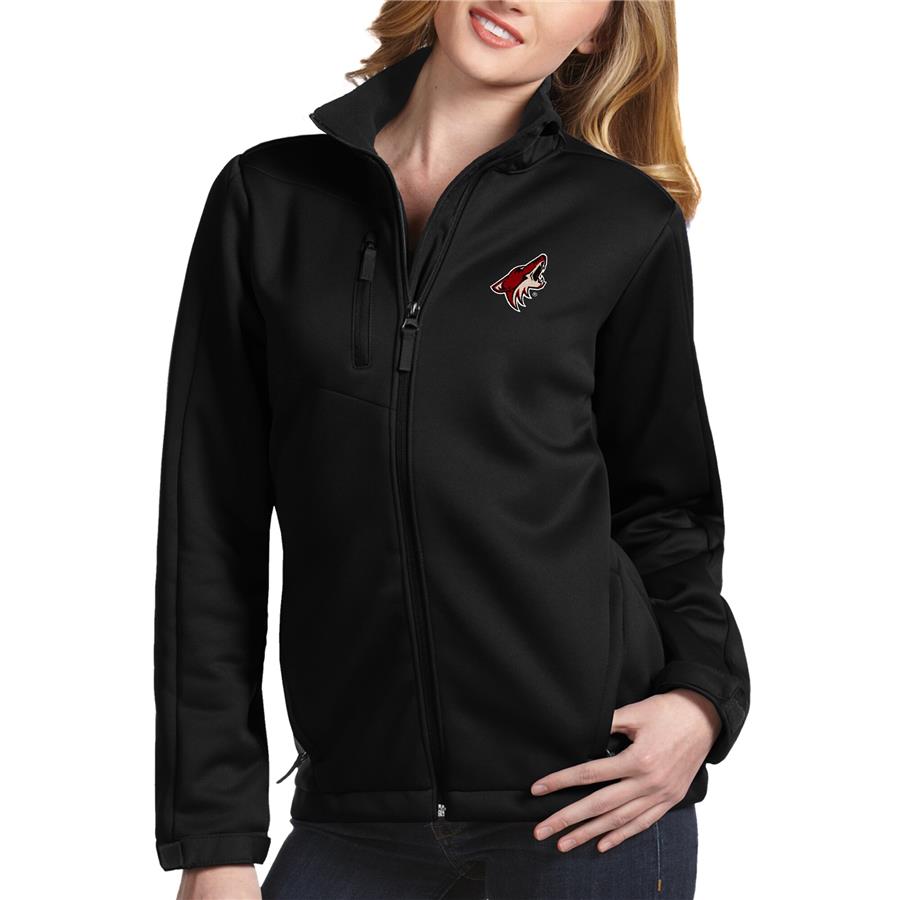 Arizona Coyotes Antigua Women's Traverse Lightweight Full-Zip Jacket - Black