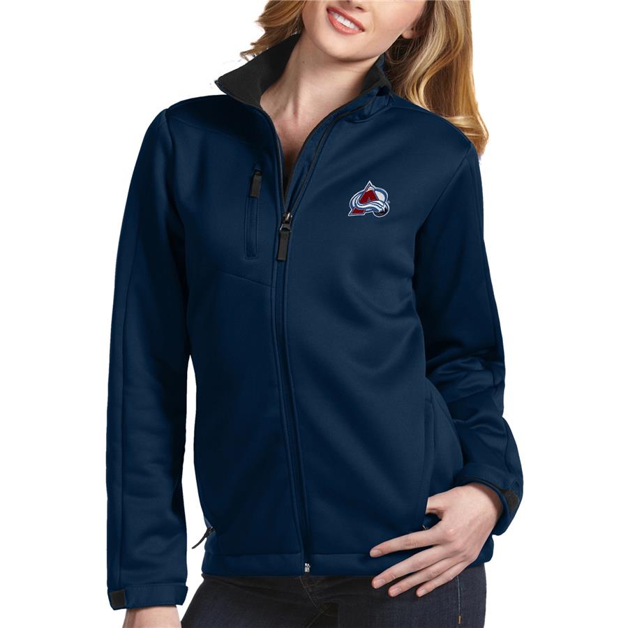 Colorado Avalanche Antigua Women's Traverse Full-Zip Jacket - Navy