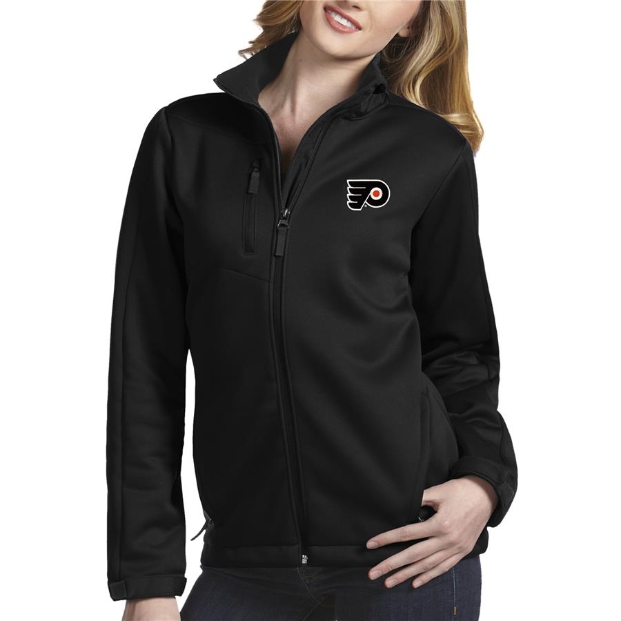 Philadelphia Flyers Antigua Women's Traverse Lightweight Full-Zip Jacket - Black