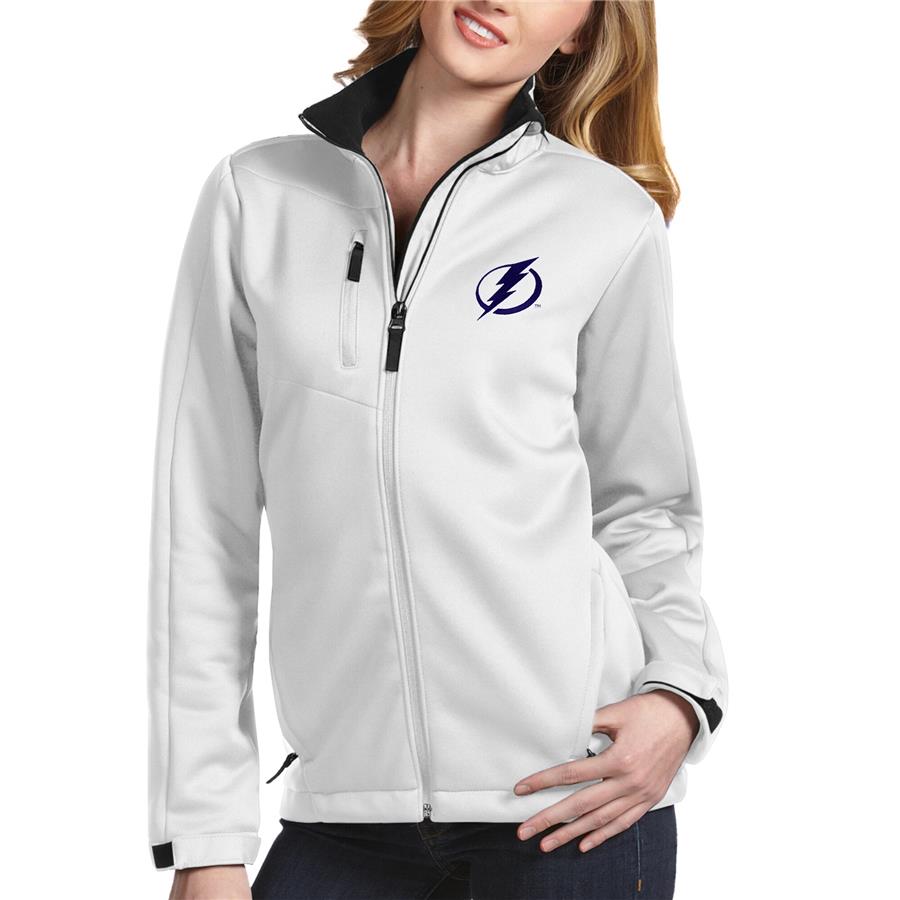 Tampa Bay Lightning Antigua Women's Traverse Full-Zip Jacket - White