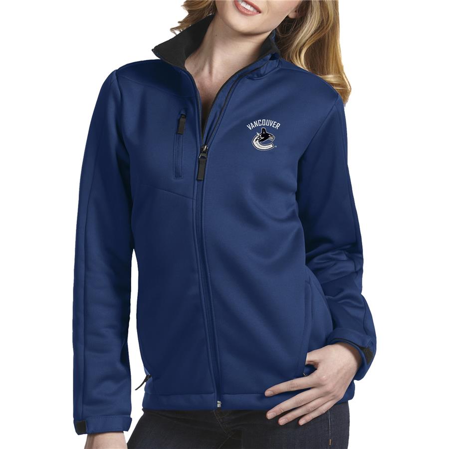 Vancouver Canucks Antigua Women's Traverse Full-Zip Jacket - Royal