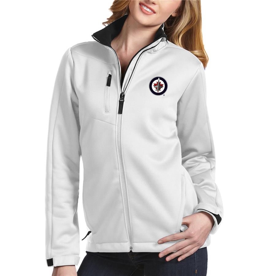 Winnipeg Jets Antigua Women's Traverse Full-Zip Jacket - White