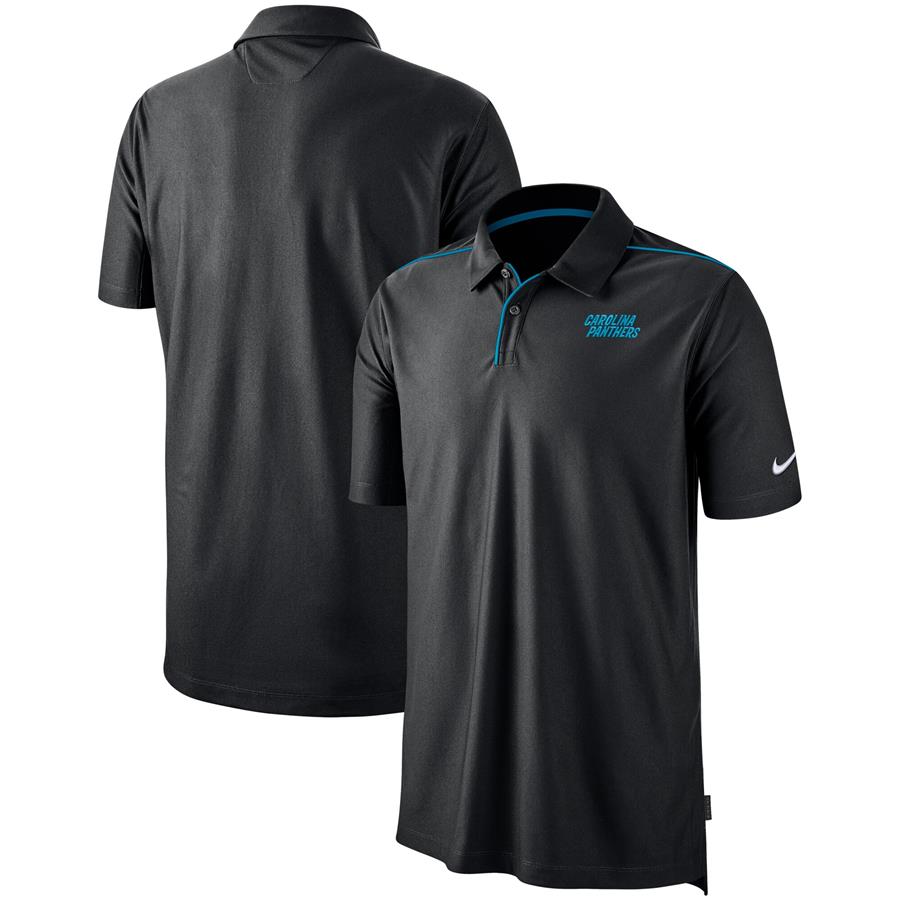 Carolina Panthers Nike Sideline Team Issue Performance Polo - Black