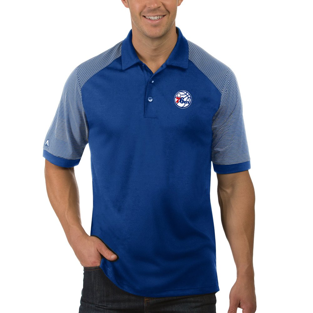 Philadelphia 76ers Antigua Engage Polo - Royal