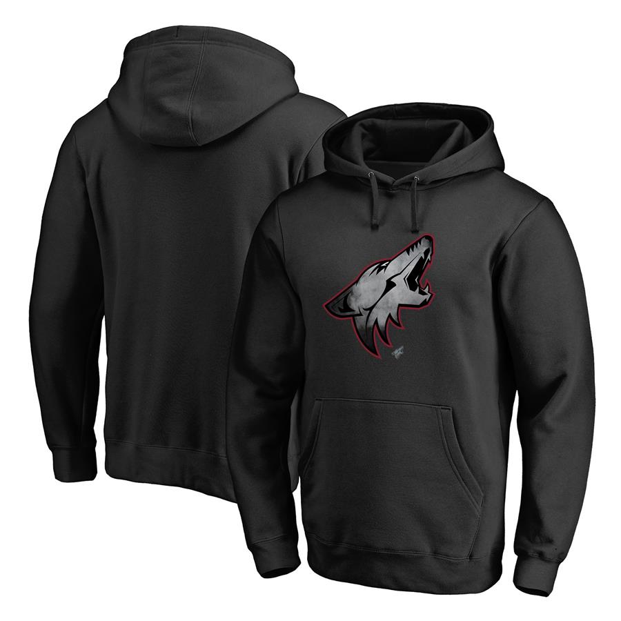 Arizona Coyotes Fanatics Branded Core Smoke Pullover Hoodie - Black