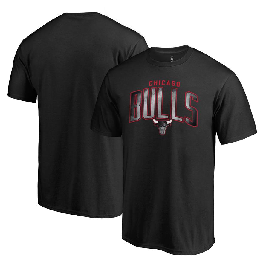 Chicago Bulls Fanatics Branded Arch Smoke T-Shirt - Black