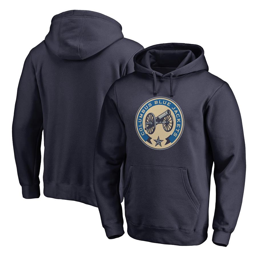 Columbus Blue Jackets Fanatics Branded Team Alternate Pullover Hoodie - Navy