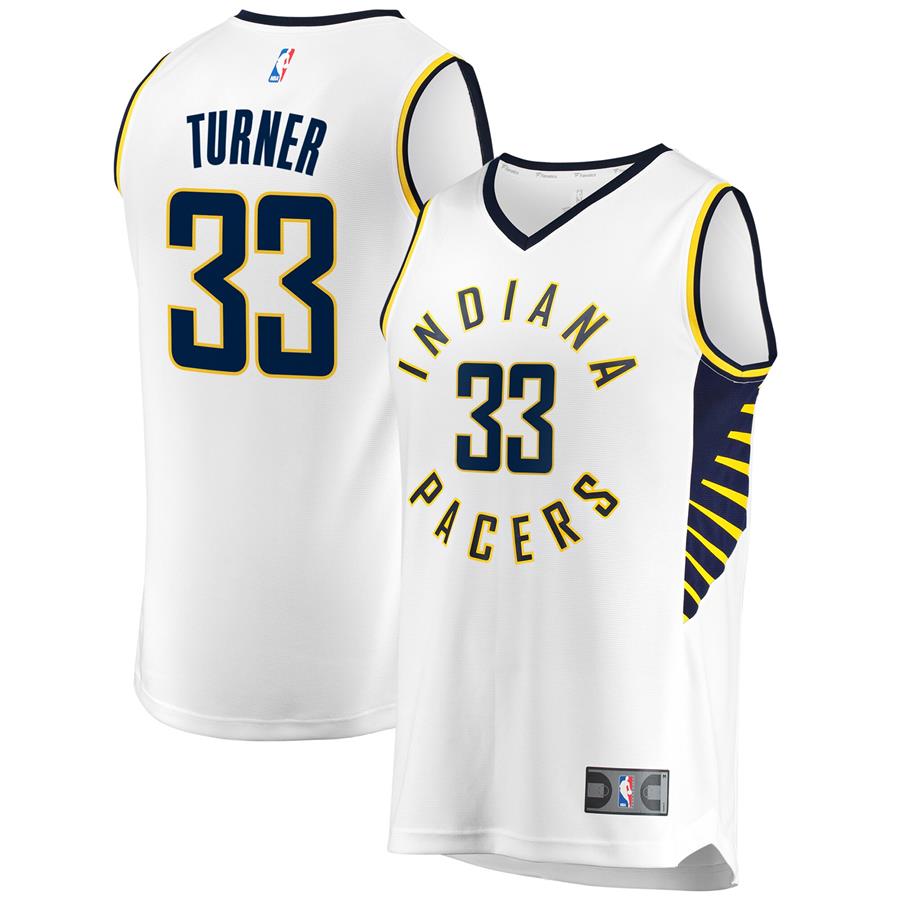 Джерси Myles Turner Indiana Pacers Fanatics Branded Fast Break Replica Association Edition (белый)