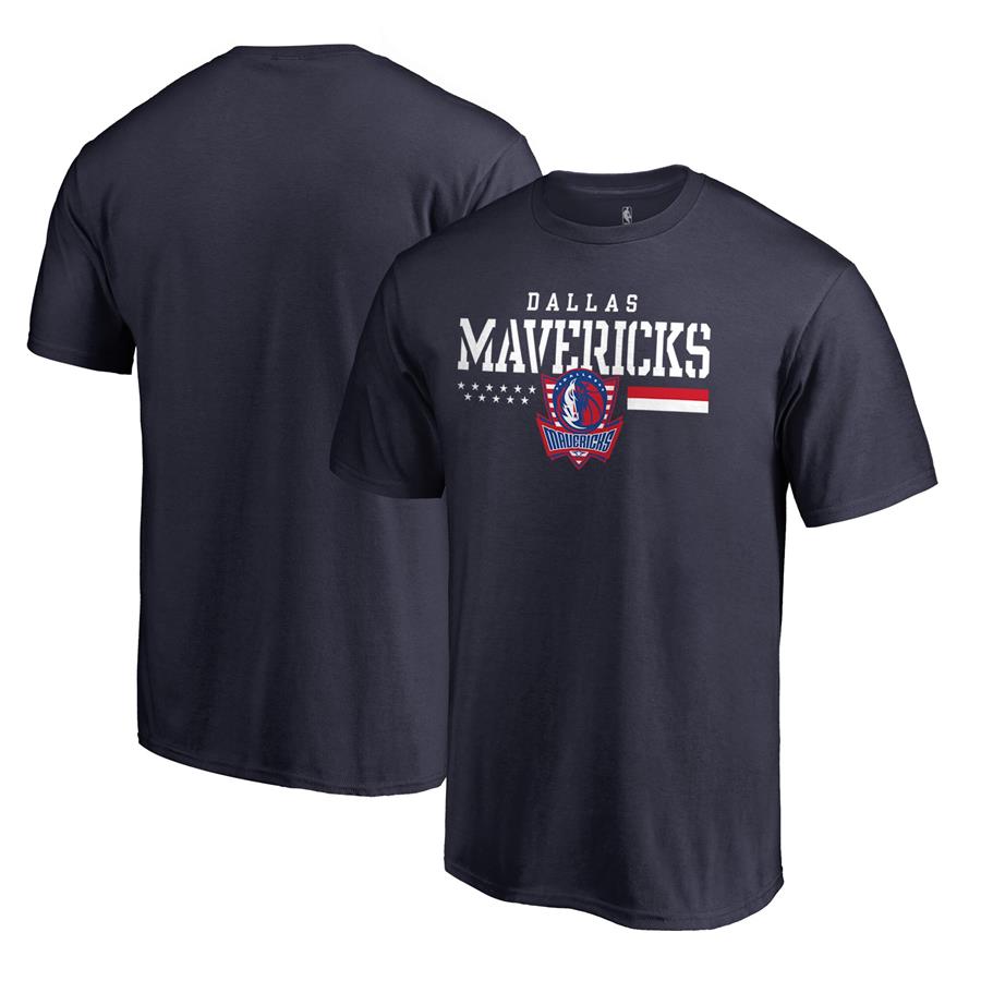 Dallas Mavericks Fanatics Branded Hoops For Troops T-Shirt - Navy