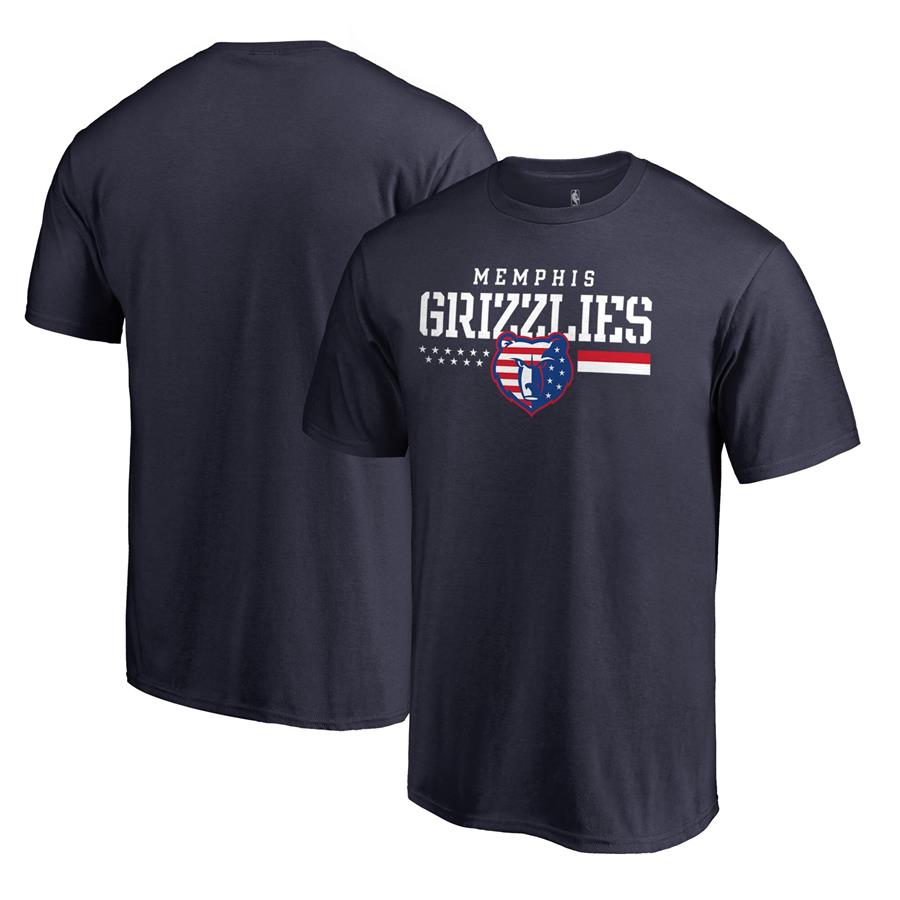 Memphis Grizzlies Fanatics Branded Hoops For Troops T-Shirt - Navy