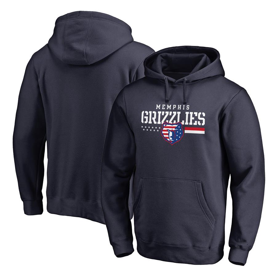 Memphis Grizzlies Fanatics Branded Hoops For Troops Pullover Hoodie - Navy