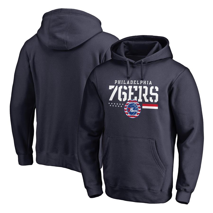 Philadelphia 76ers Fanatics Branded Hoops For Troops Pullover Hoodie - Navy