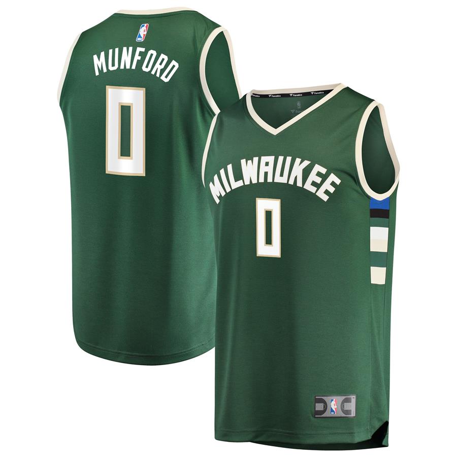 Xavier Munford Milwaukee Bucks Fanatics Branded Fast Break Replica Jersey - Icon Edition - Hunter Green