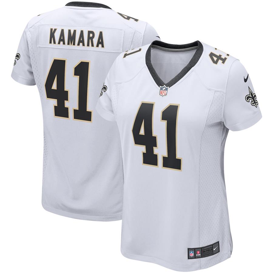 Alvin Kamara New Orleans Saints Nike Women's Player Game Jersey - White