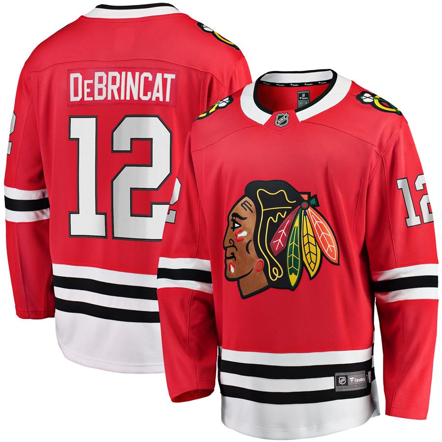 Alex DeBrincat Chicago Blackhawks Fanatics Branded Home Premier Breakaway Player Jersey - Red