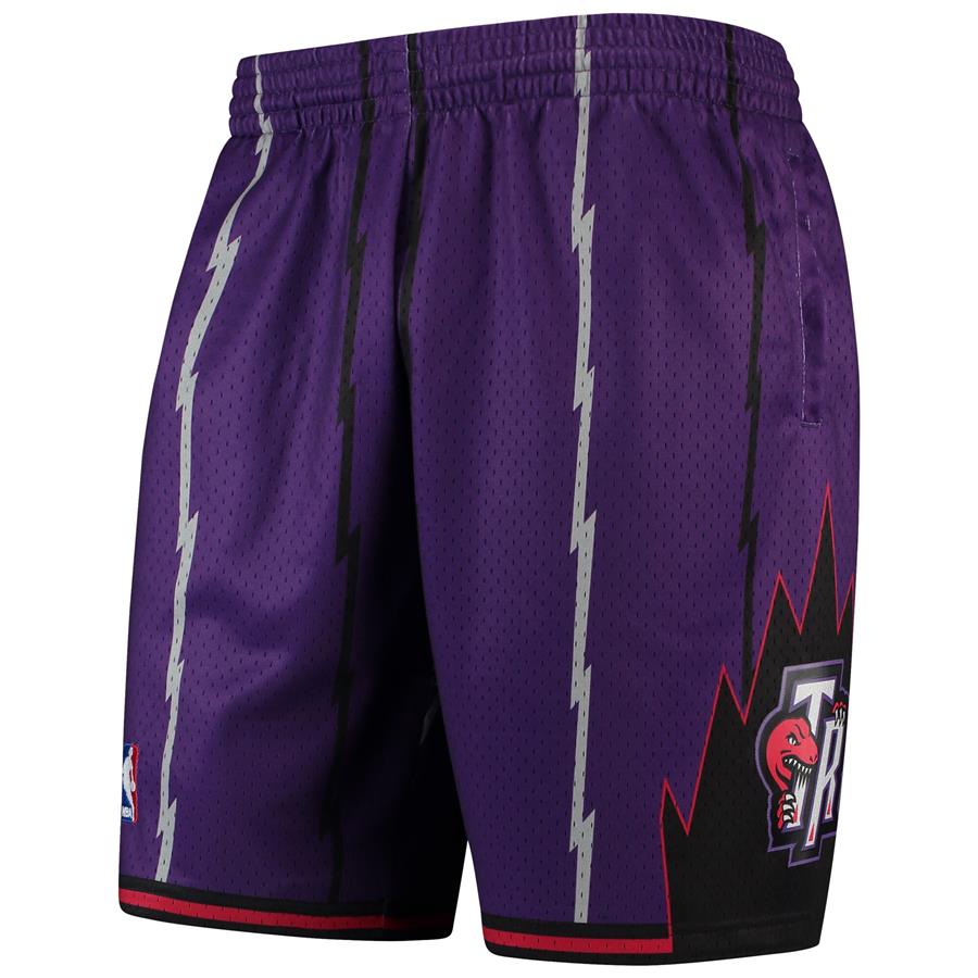 Toronto Raptors Mitchell & Ness Hardwood Classics Team Swingman Shorts - Purple
