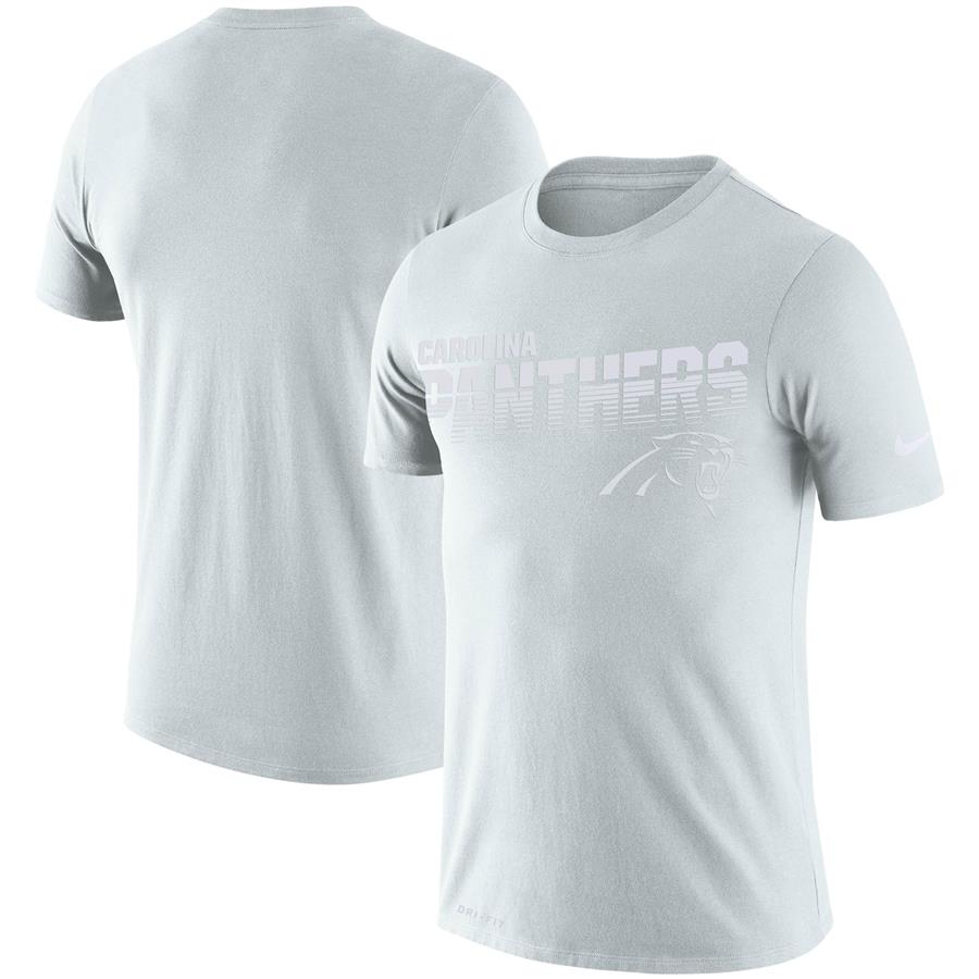 Carolina Panthers Nike NFL 100 2019 Sideline Platinum Performance T-Shirt - White