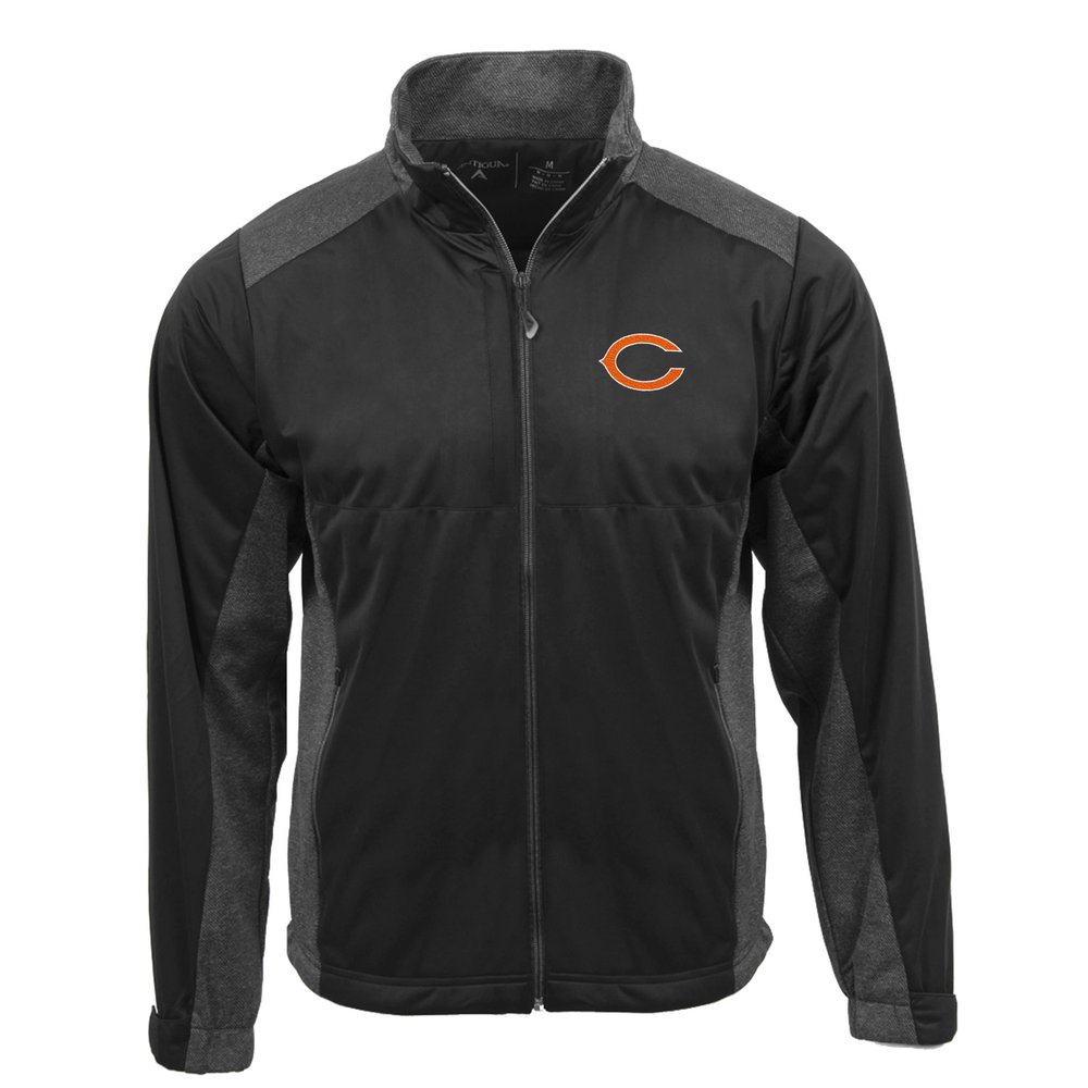 Chicago Bears Antigua Revolve Full-Zip Jacket - Charcoal