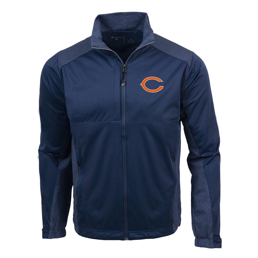 Chicago Bears Antigua Revolve Full-Zip Jacket - Navy