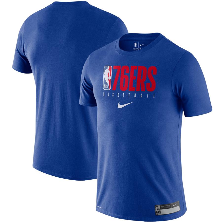 Philadelphia 76ers Nike Essential Practice Performance T-Shirt - Royal