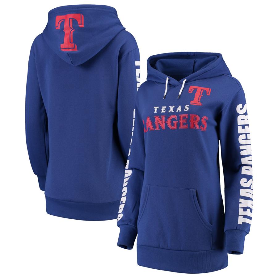 Texas Rangers G-III 4Her by Carl Banks Women's Extra Innings Pullover Hoodie - Royal