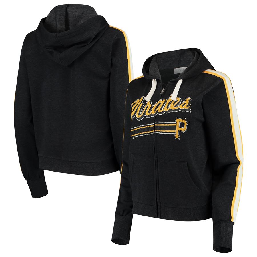 Pittsburgh Pirates Touch by Alyssa Milano Women's Conference Full-Zip Hoodie - Black