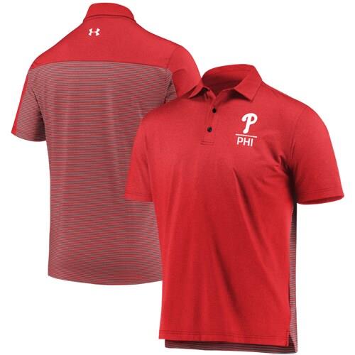 Philadelphia Phillies Under Armour Novelty Performance Polo - Red