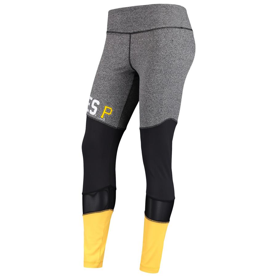 Pittsburgh Pirates G-III 4Her by Carl Banks Women's High Stepping Leggings - Gray
