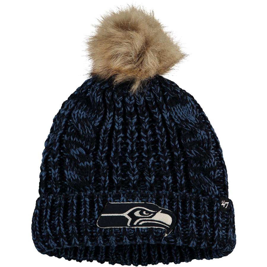 Seattle Seahawks '47 Women's Team Color Meeko Cuffed Knit Hat - College Navy