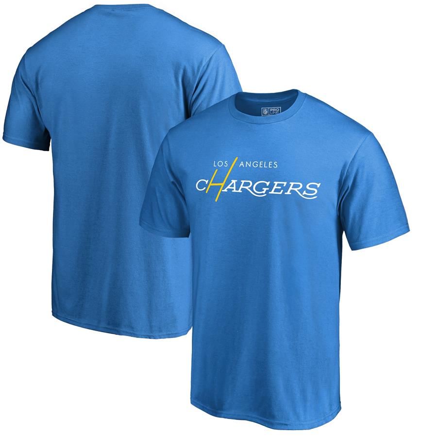 Футболка Los Angeles Chargers NFL Pro Line by Fanatics Branded Multi Color Vintage Logo (голубой)