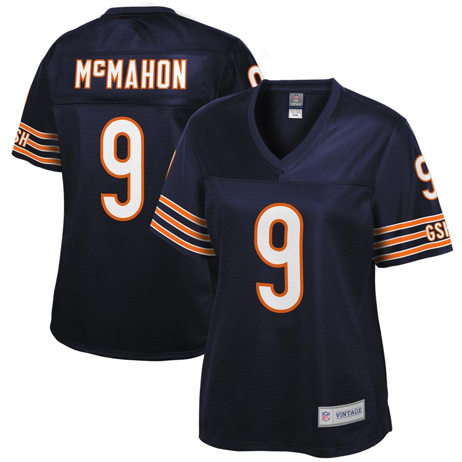 Jim McMahon Chicago Bears NFL Pro Line Women's Retired Player Replica Jersey - Navy