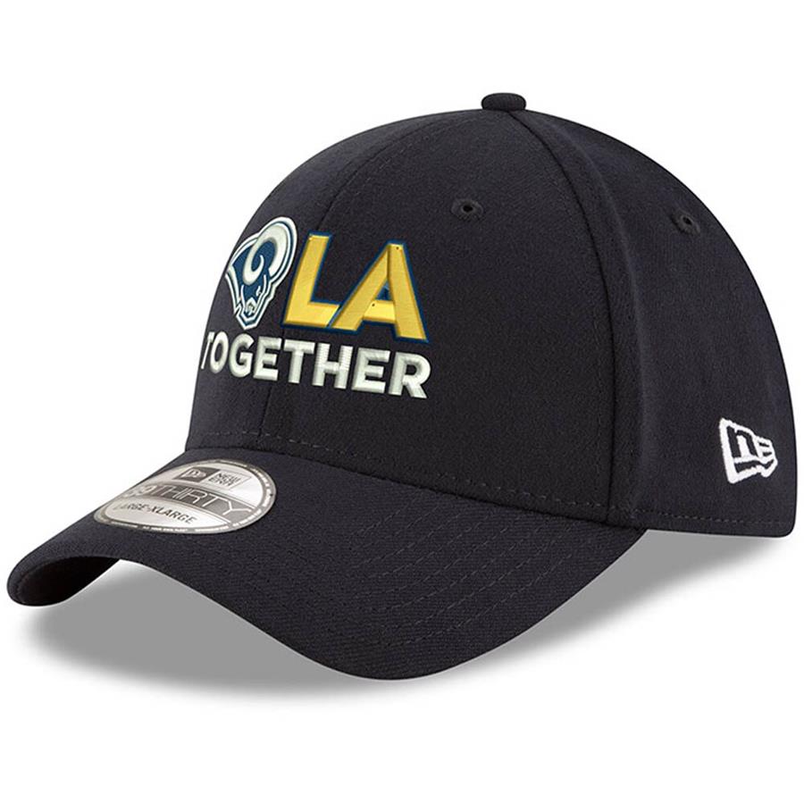 Los Angeles Rams New Era LA Together 39THIRTY Flex Hat - Navy