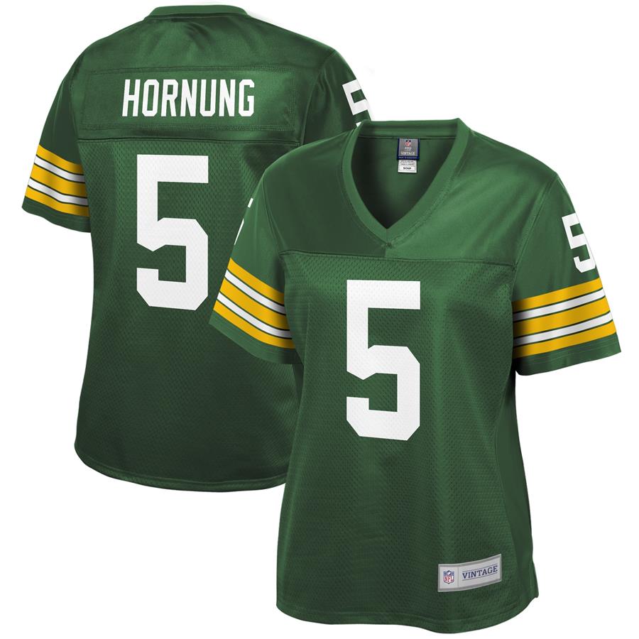 Paul Hornung Green Bay Packers NFL Pro Line Women's Retired Player Jersey - Green