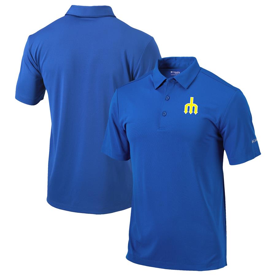 Seattle Mariners Columbia Cooperstown Collection Drive Polo - Royal