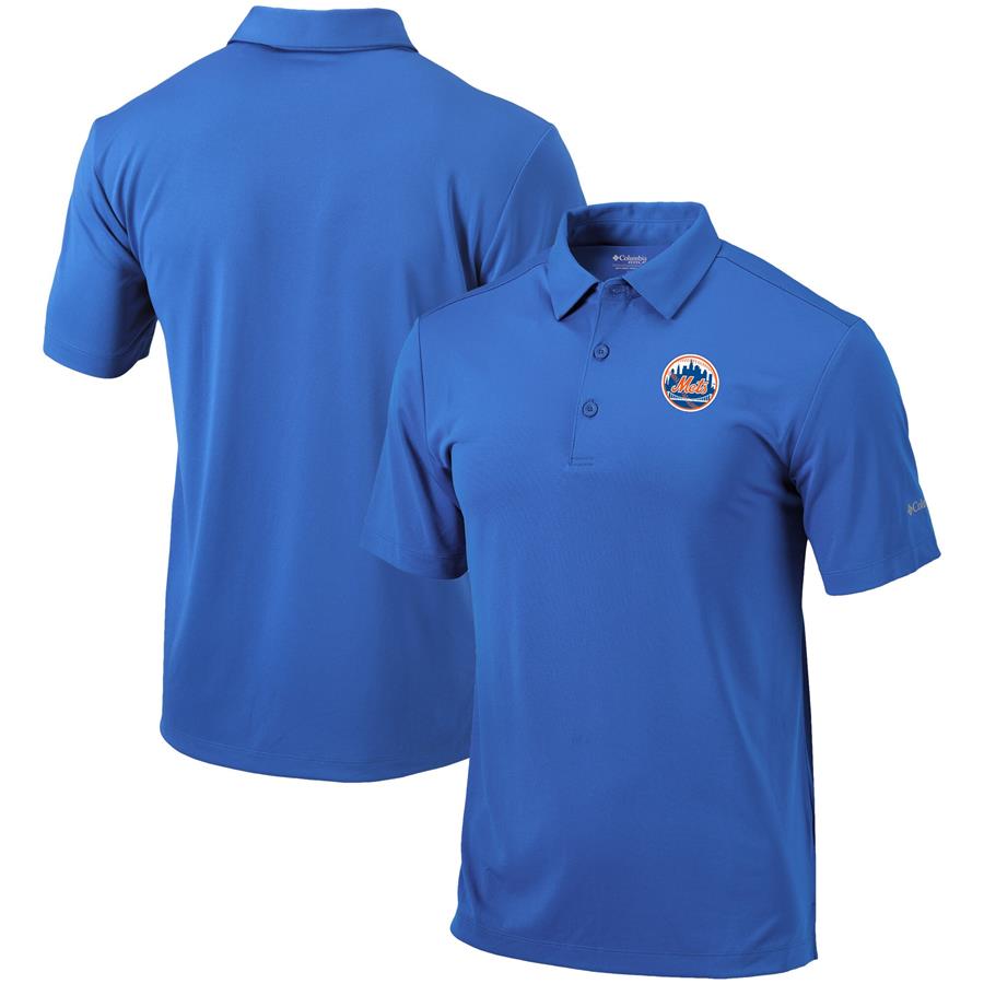 New York Mets Columbia Cooperstown Collection Drive Polo - Royal