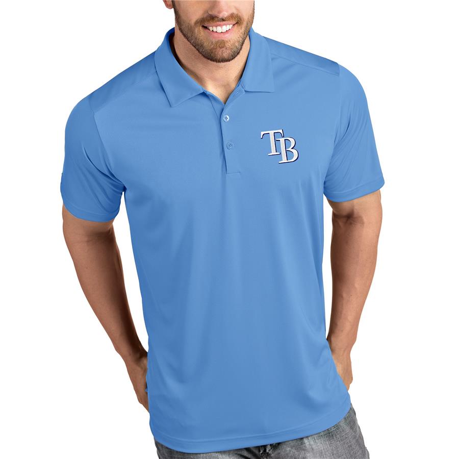 Tampa Bay Rays Antigua Tribute Polo - Light Blue