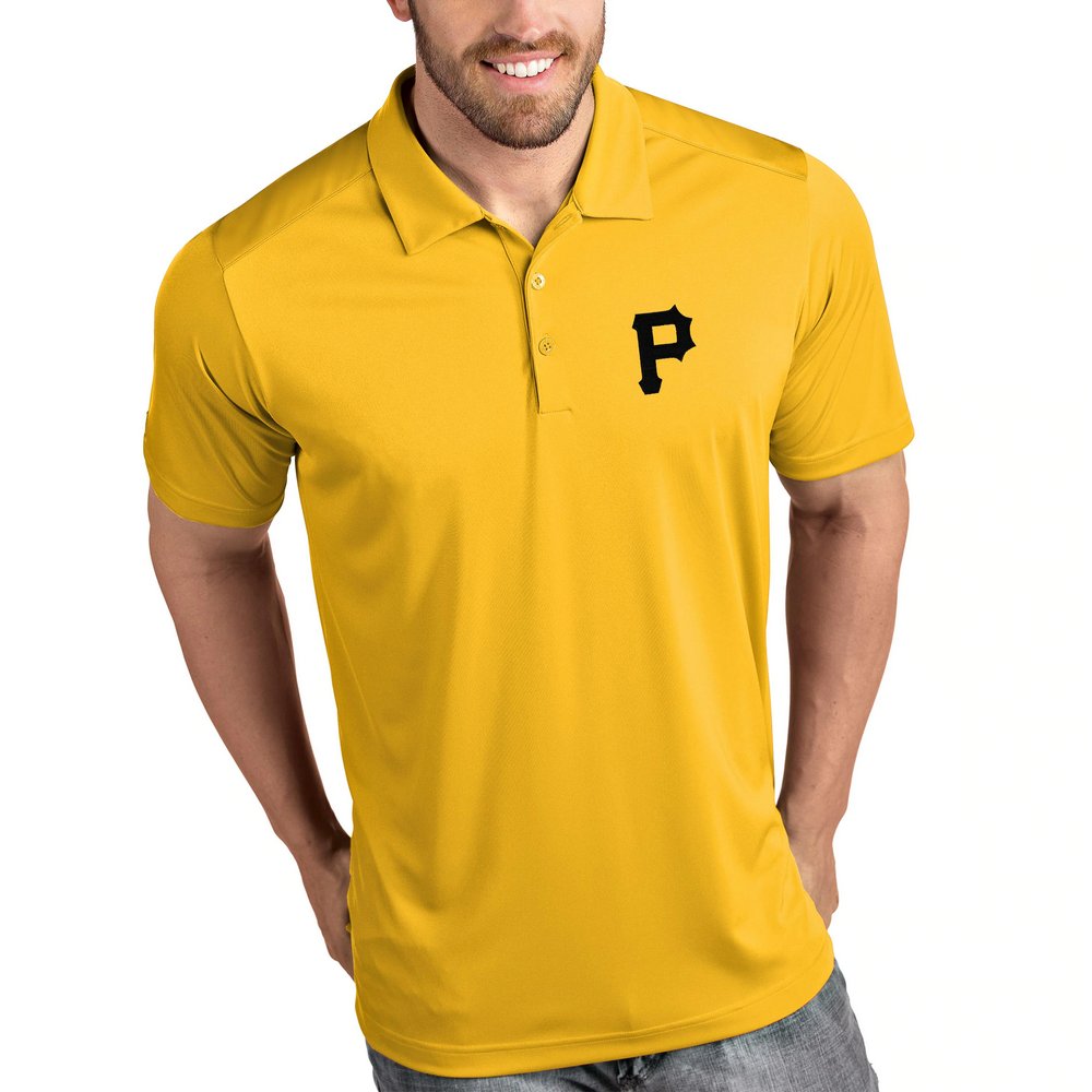Pittsburgh Pirates Antigua Tribute Polo - Gold
