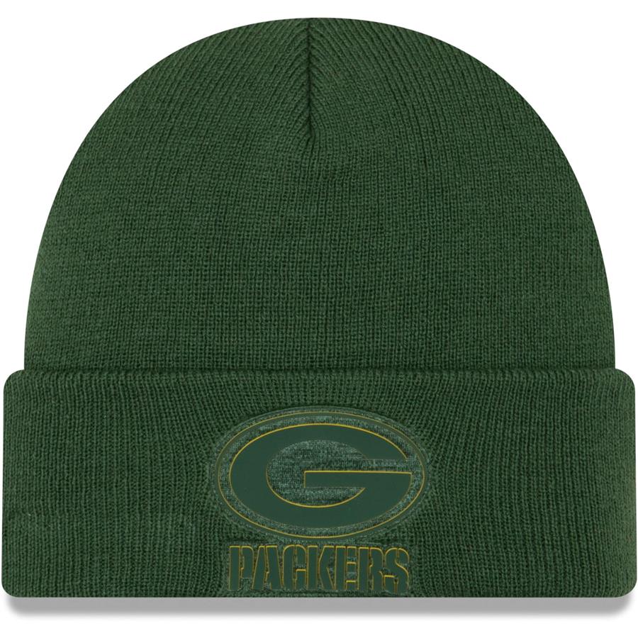 Green Bay Packers New Era Vivid Cuffed Knit Hat - Green