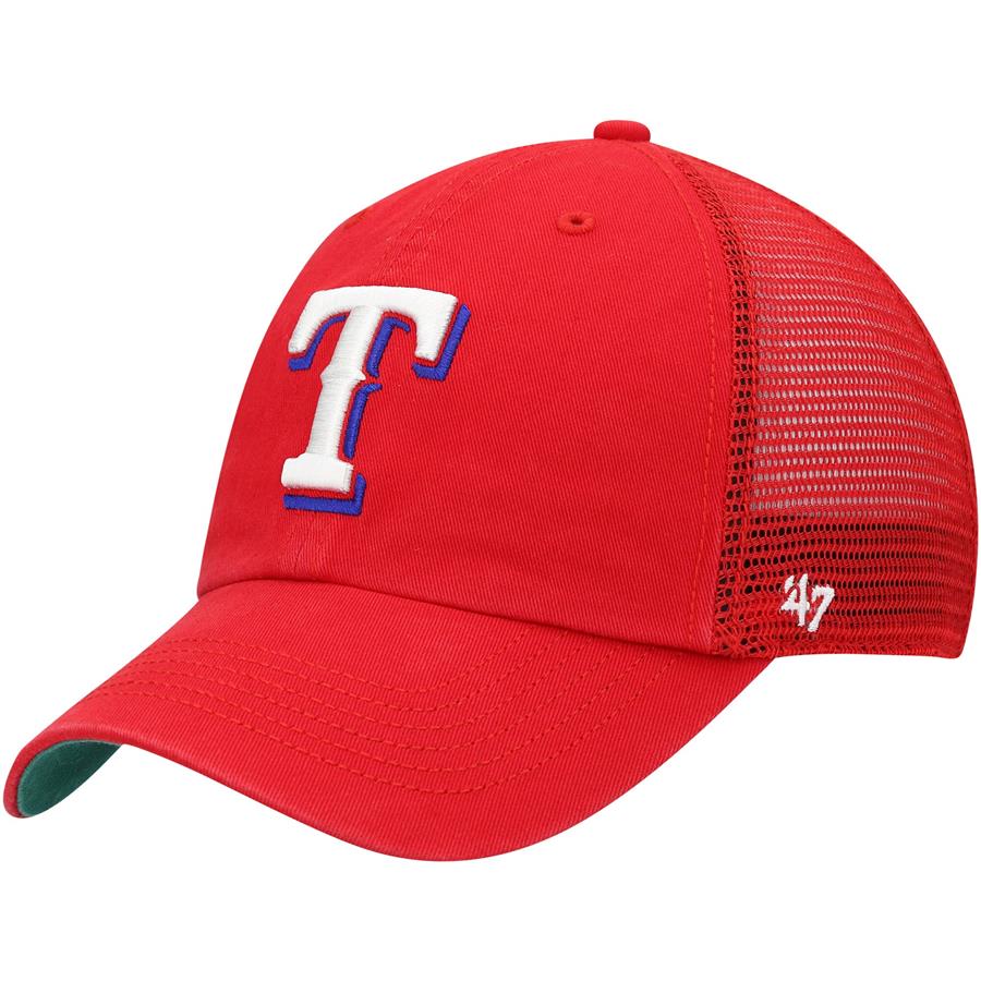 Texas Rangers '47 Trawler Clean Up Trucker Hat - Red