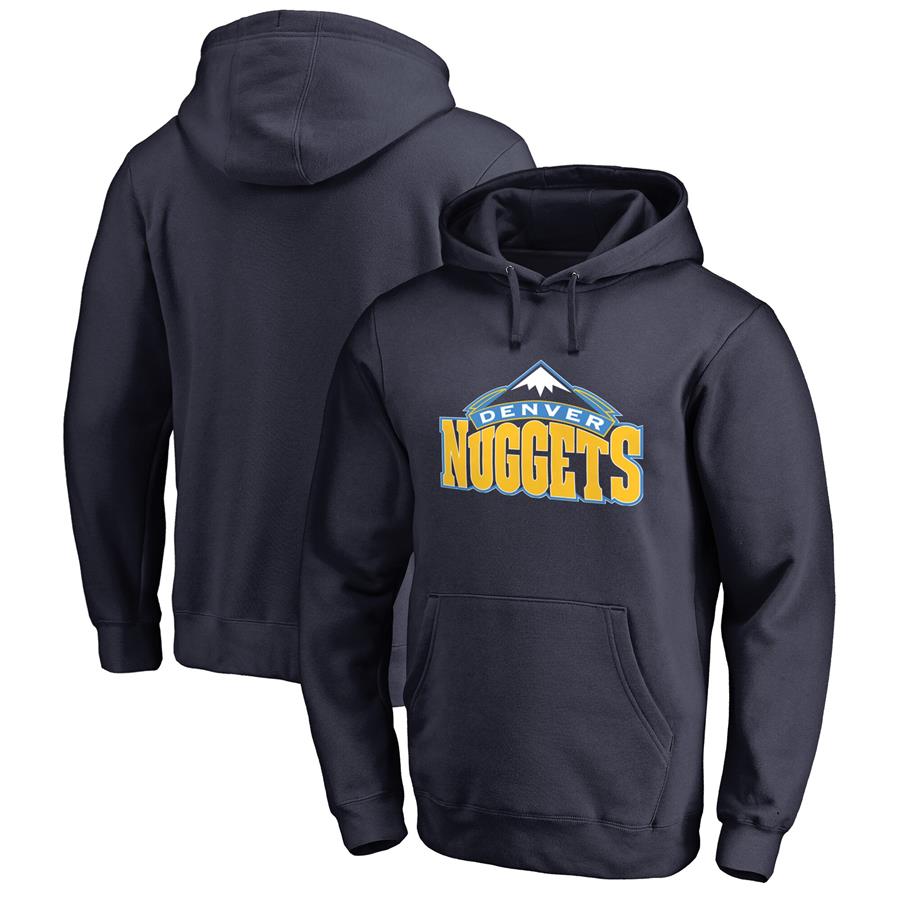 Denver Nuggets Team Primary Logo Pullover Hoodie - Navy