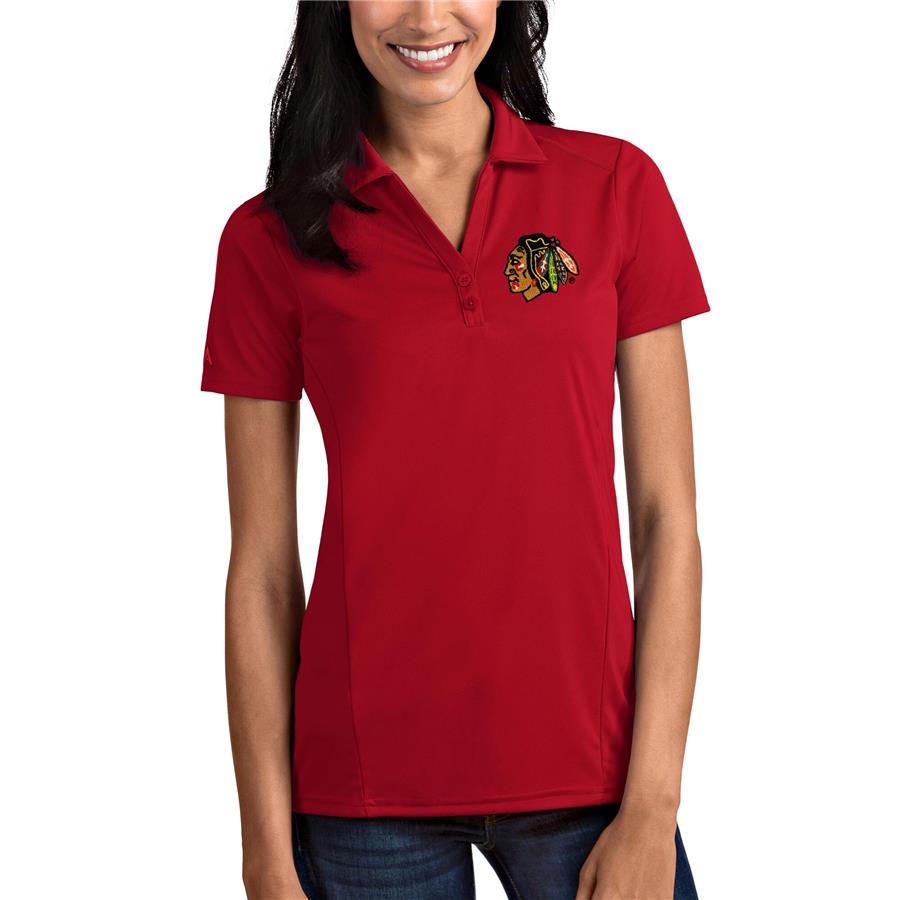 Chicago Blackhawks Antigua Women's Tribute Polo - Red