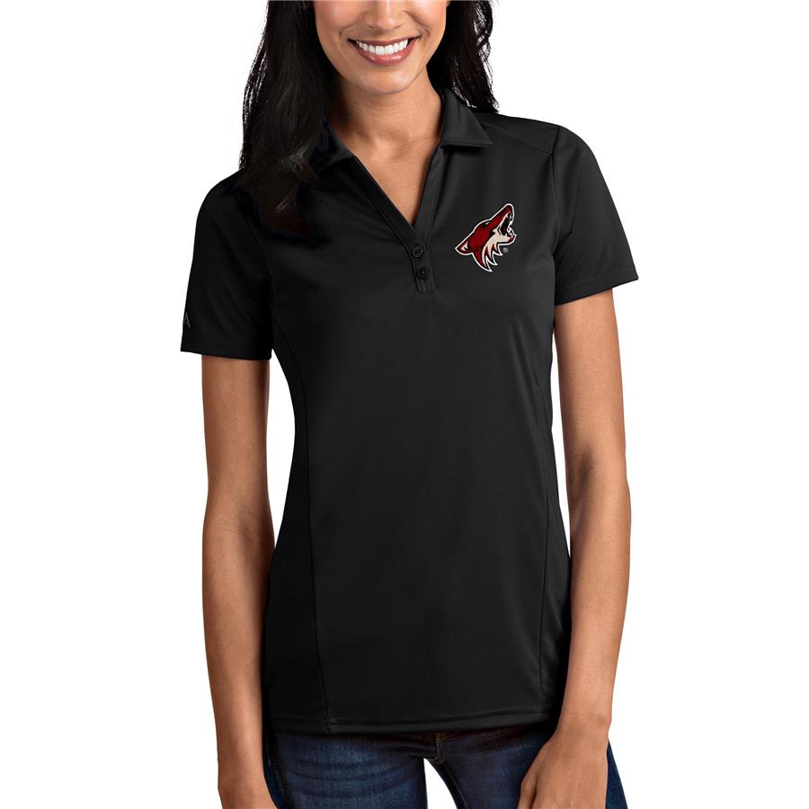 Arizona Coyotes Antigua Women's Tribute Polo - Black