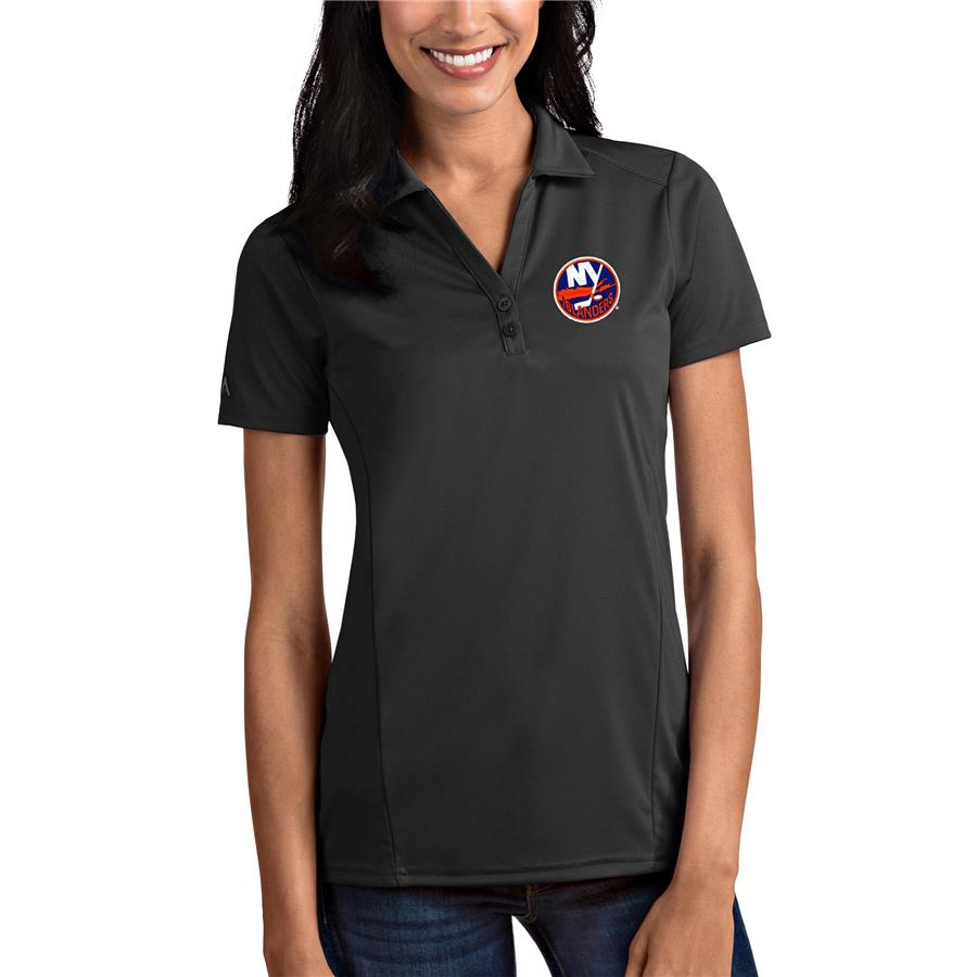 New York Islanders Antigua Women's Tribute Polo - Gray