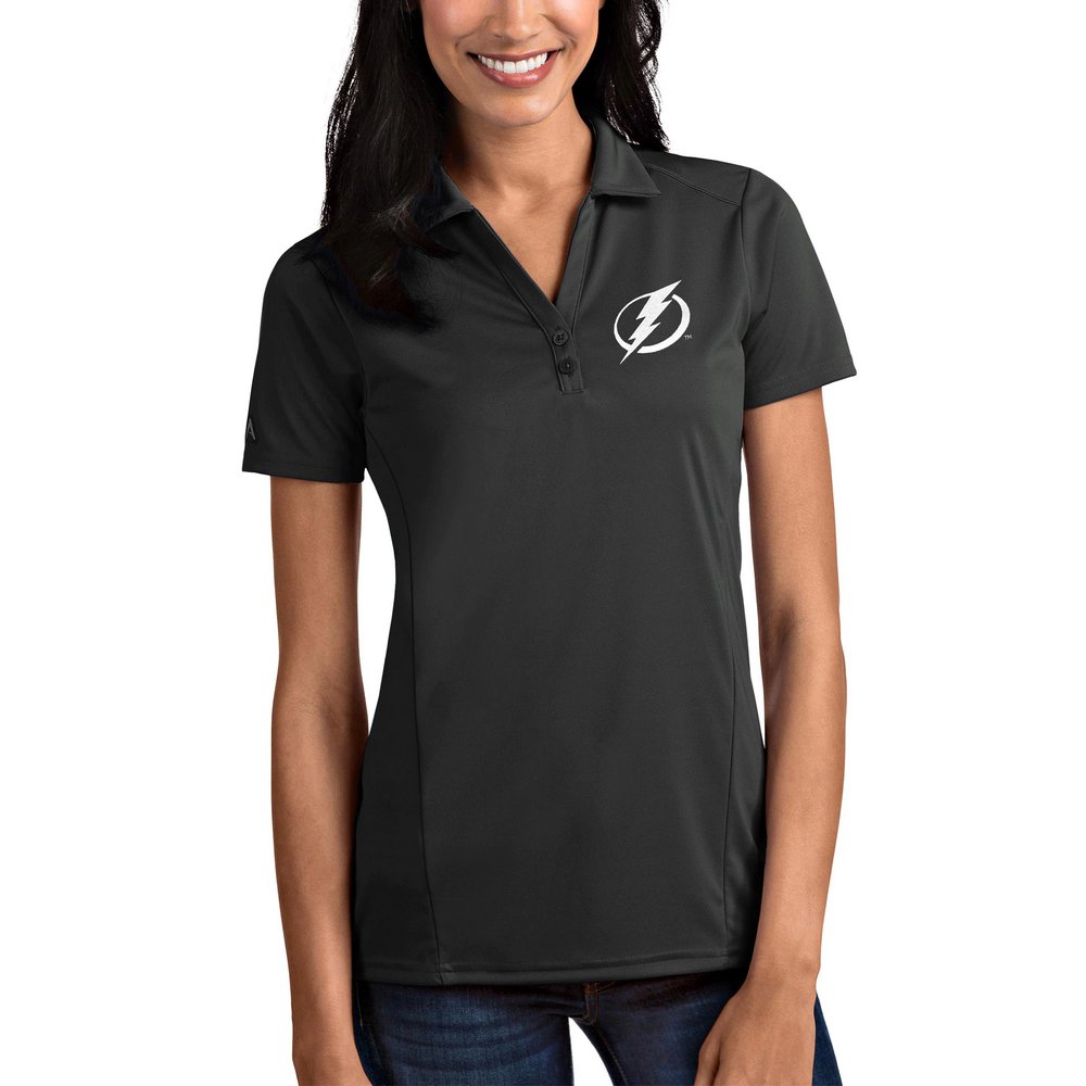Tampa Bay Lightning Antigua Women's Tribute Polo - Gray