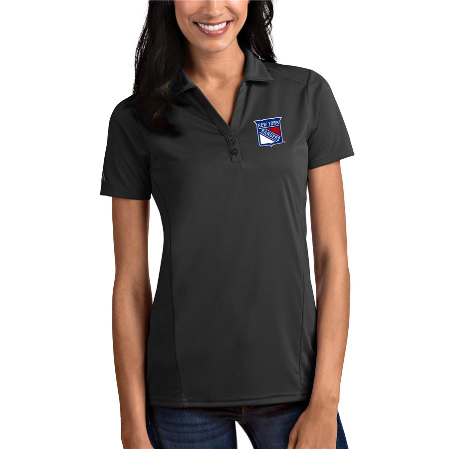 New York Rangers Antigua Women's Tribute Polo - Gray