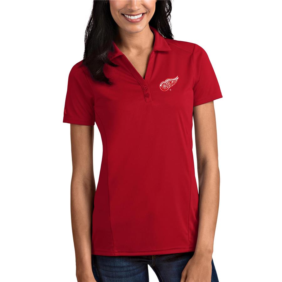 Detroit Red Wings Antigua Women's Tribute Polo - Red