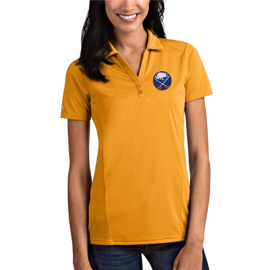 Buffalo Sabres Antigua Women's Tribute Polo - Gold