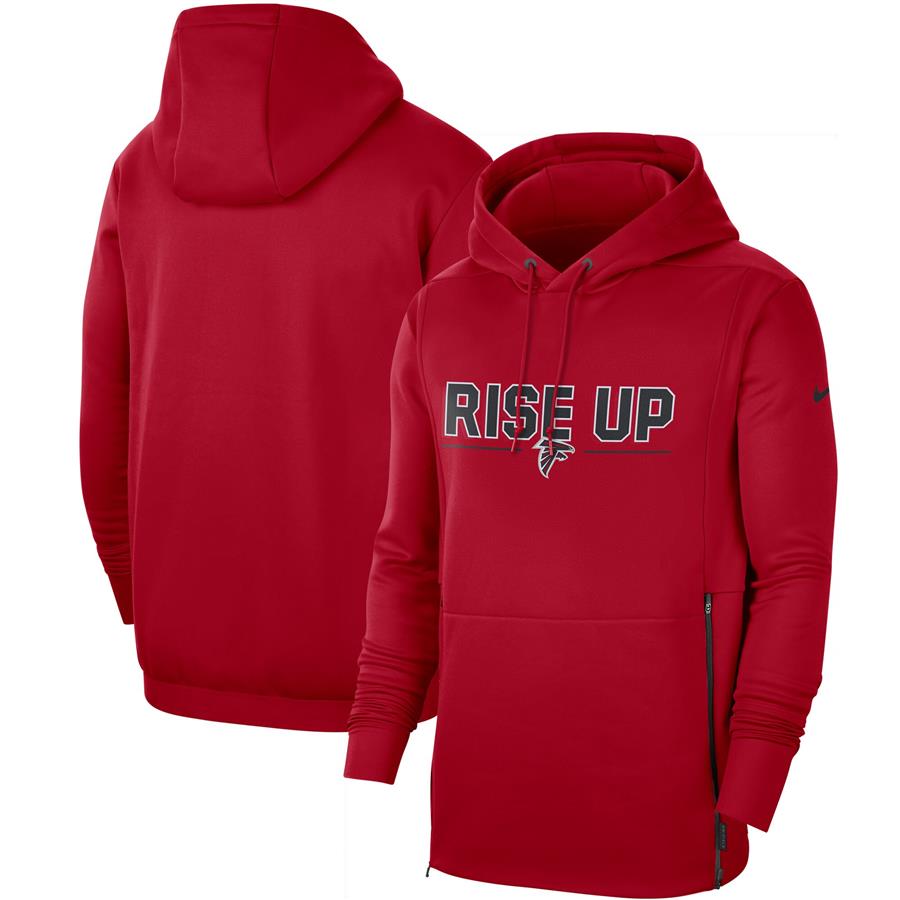 Atlanta Falcons Nike Sideline Local Performance Pullover Hoodie - Red