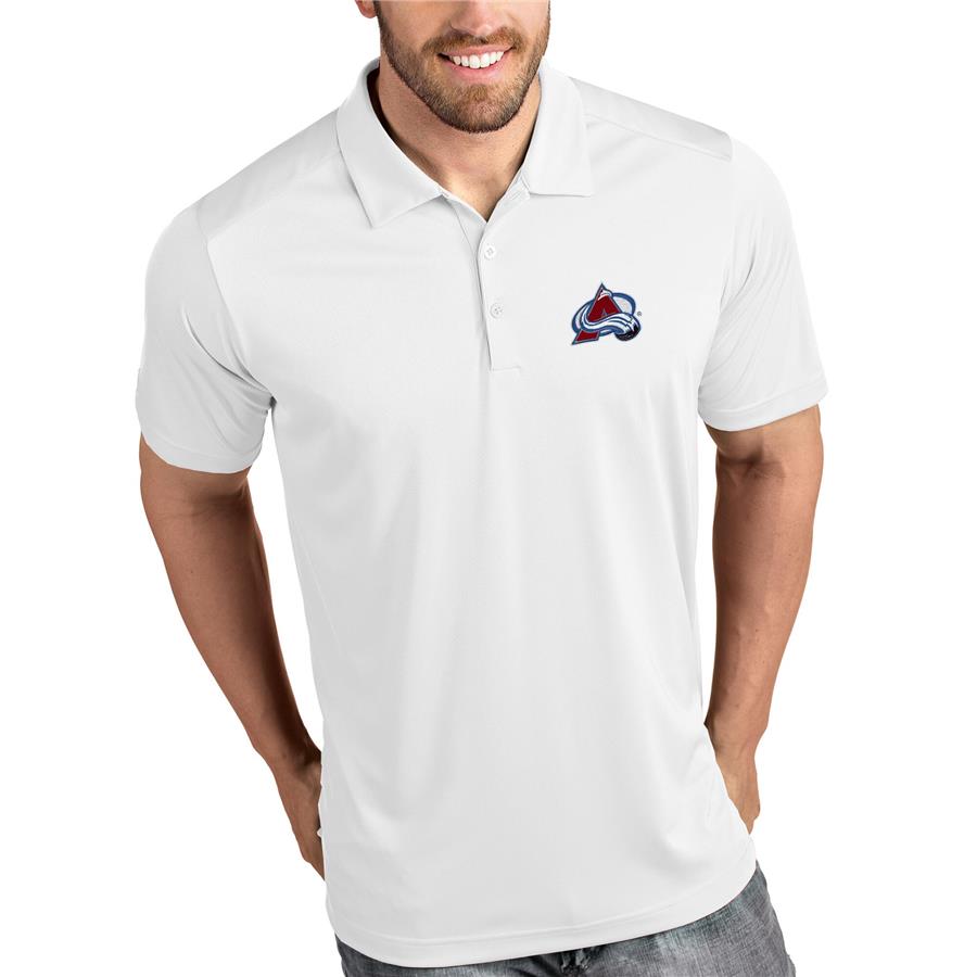 Colorado Avalanche Antigua Tribute Polo - White