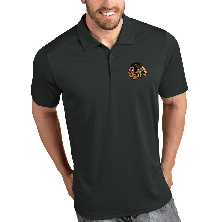 Chicago Blackhawks Antigua Tribute Polo - Gray